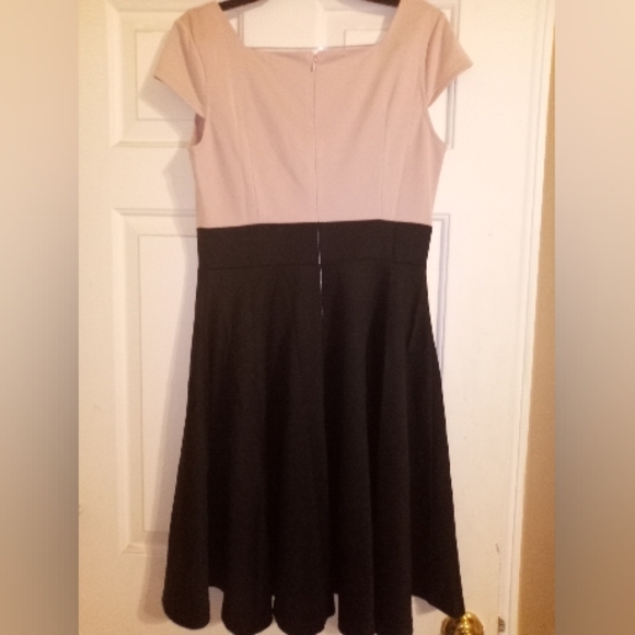 Balletcore Pink & Black Formal Fit & Flare Elegant Dress Size 10 - Picture 3 of 6